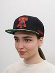 Бейсболка MITCHELL NESS арт. HHSS1101-P76YYPPPBLCK Philadelphia 76Ers NBA (черный / коричневый)